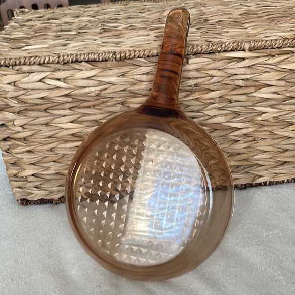 Vintage Pyrex Vision Cookware Amber Brown 7” Frying Skillet Pan - Picture 6 of 8